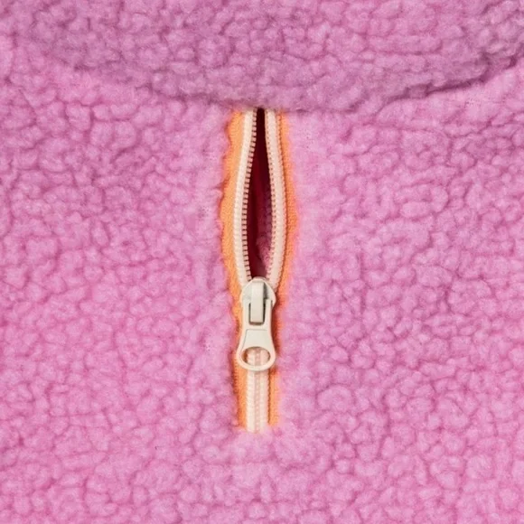 Dog Purple Orange Fuzzy Sherpa Warm Pullover Vest Pocket Size Small to 20lbs - Picture 4 of 6